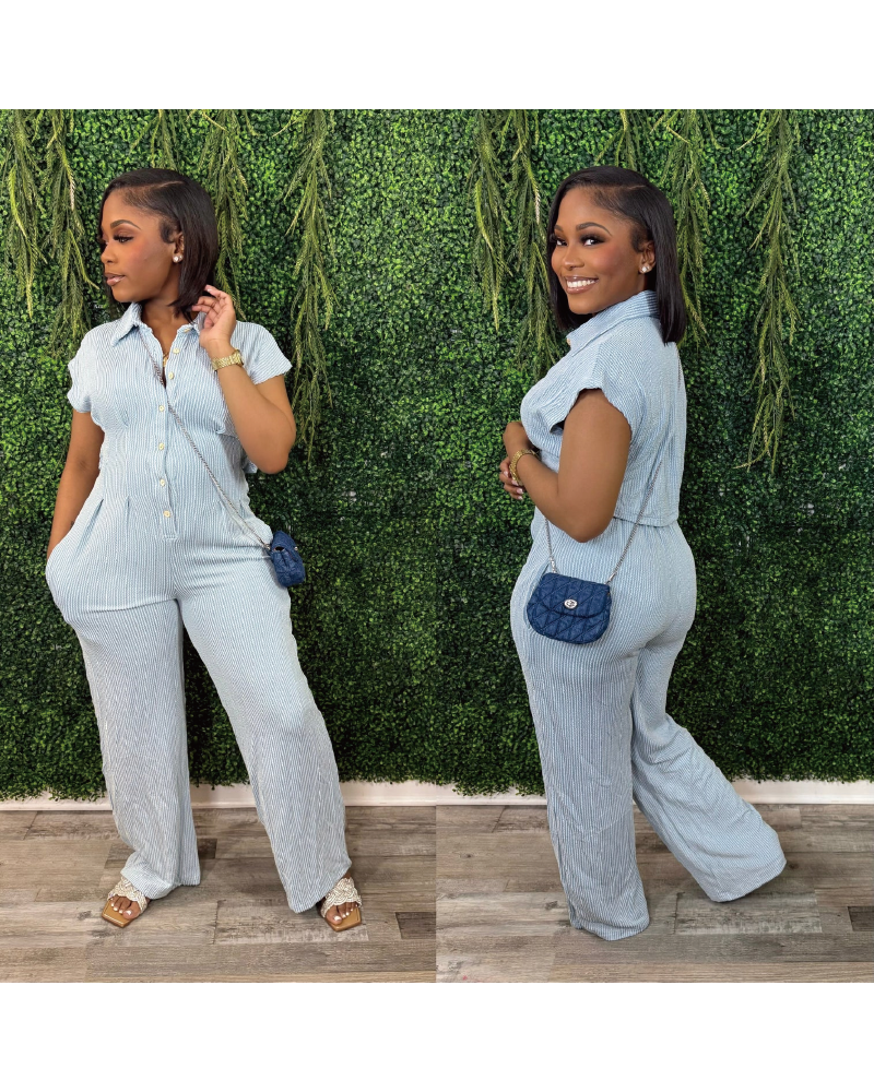 CURLY RIBBED JUMPSUIT