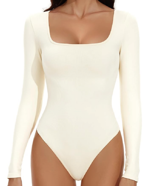 Real Feel Square Neck Bodysuit