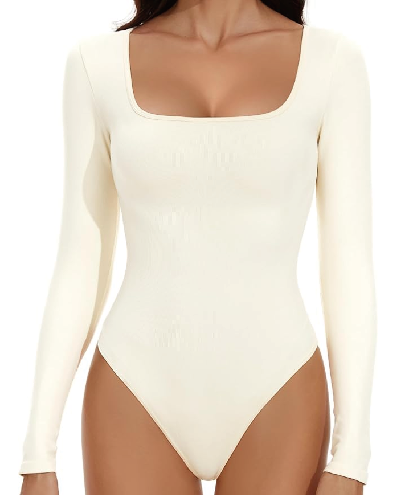 Real Feel Square Neck Bodysuit