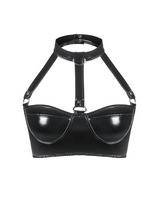 Cute Pop Latex Harness Top