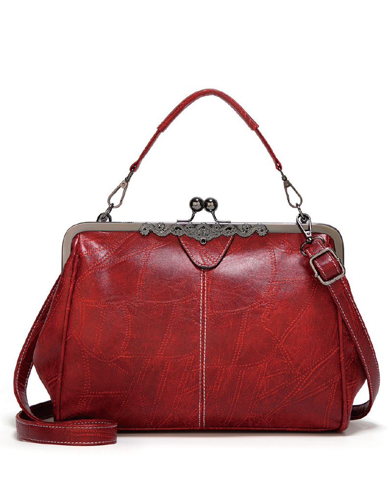 Vintage Stylish Kiss Lock Clutch