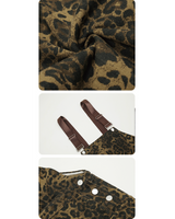 Denim Leopard Overall