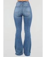 Katt Flare Button Jeans