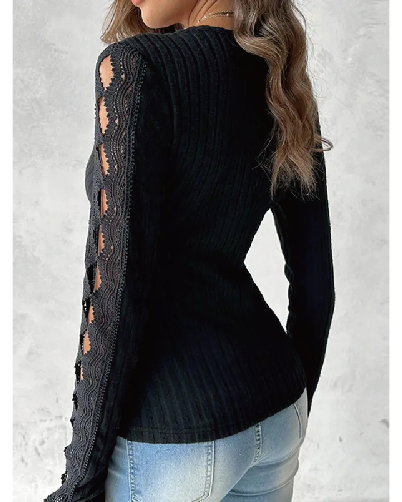 Sarai Lace Long Sleeve Top