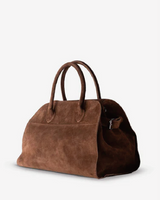 Alessia Suede Buckled Carryall