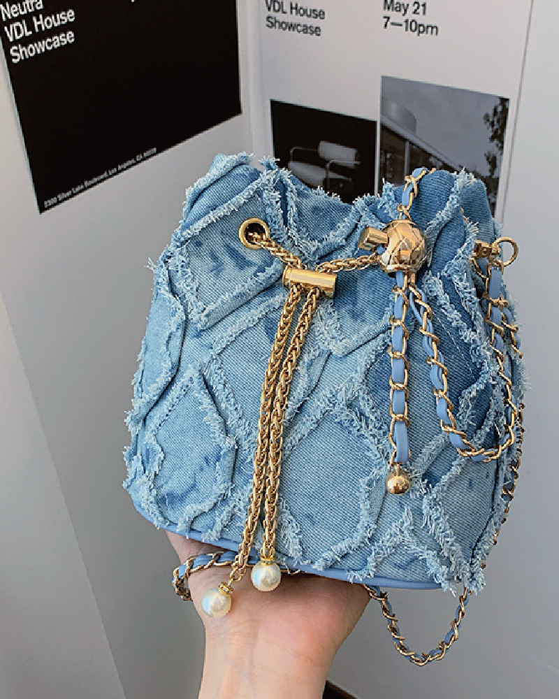 Casual But Never Basic Denim Crossbody Purse