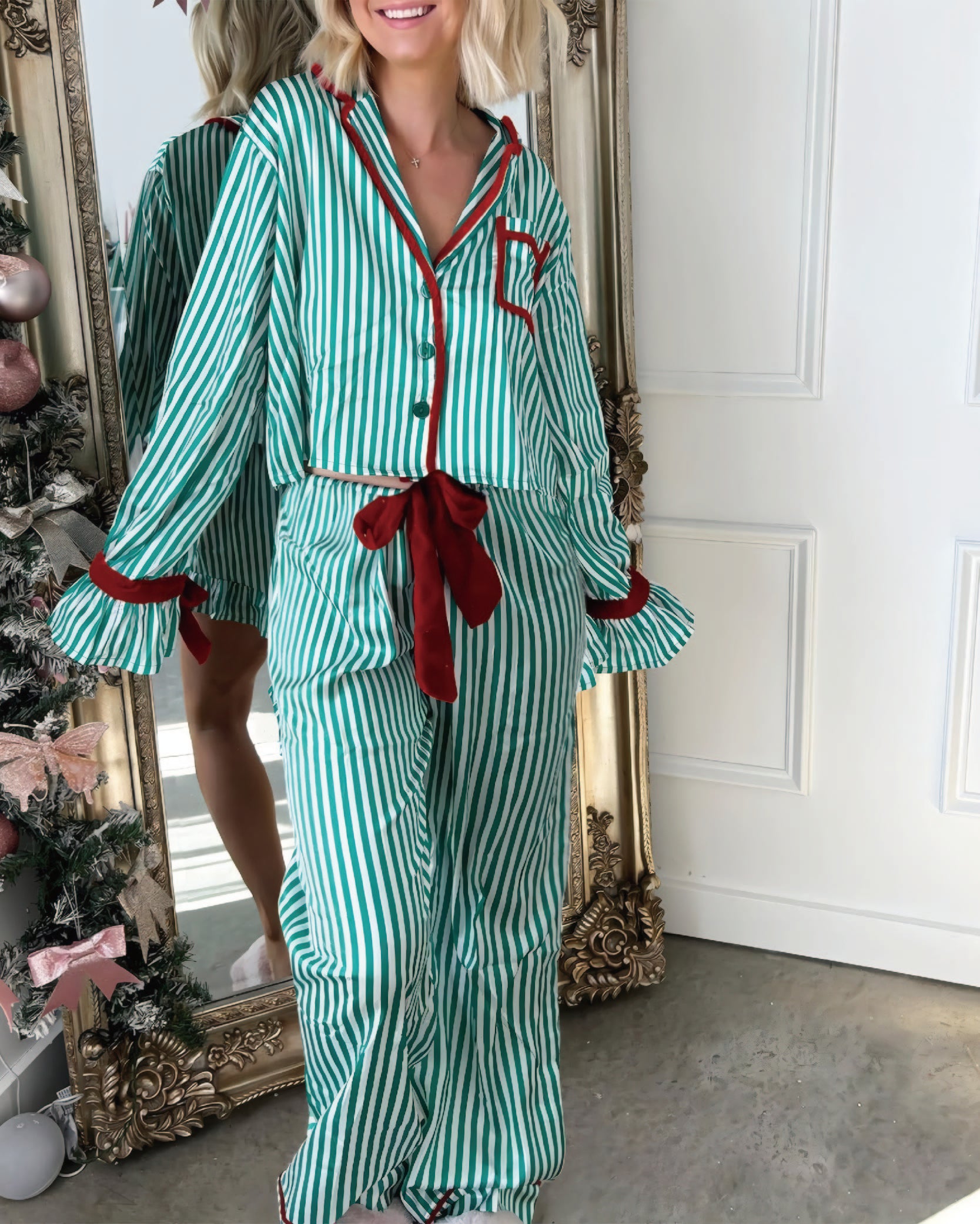 CANDY CANE LANE PAJAMA SET