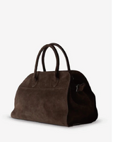 Alessia Suede Buckled Carryall