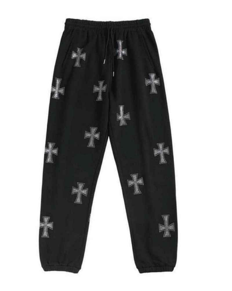 Cross Rhinestone Jogger Set