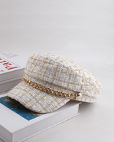 Tweed Newsboy Hat