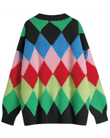 Cozy Colorful Sweater Cardigan