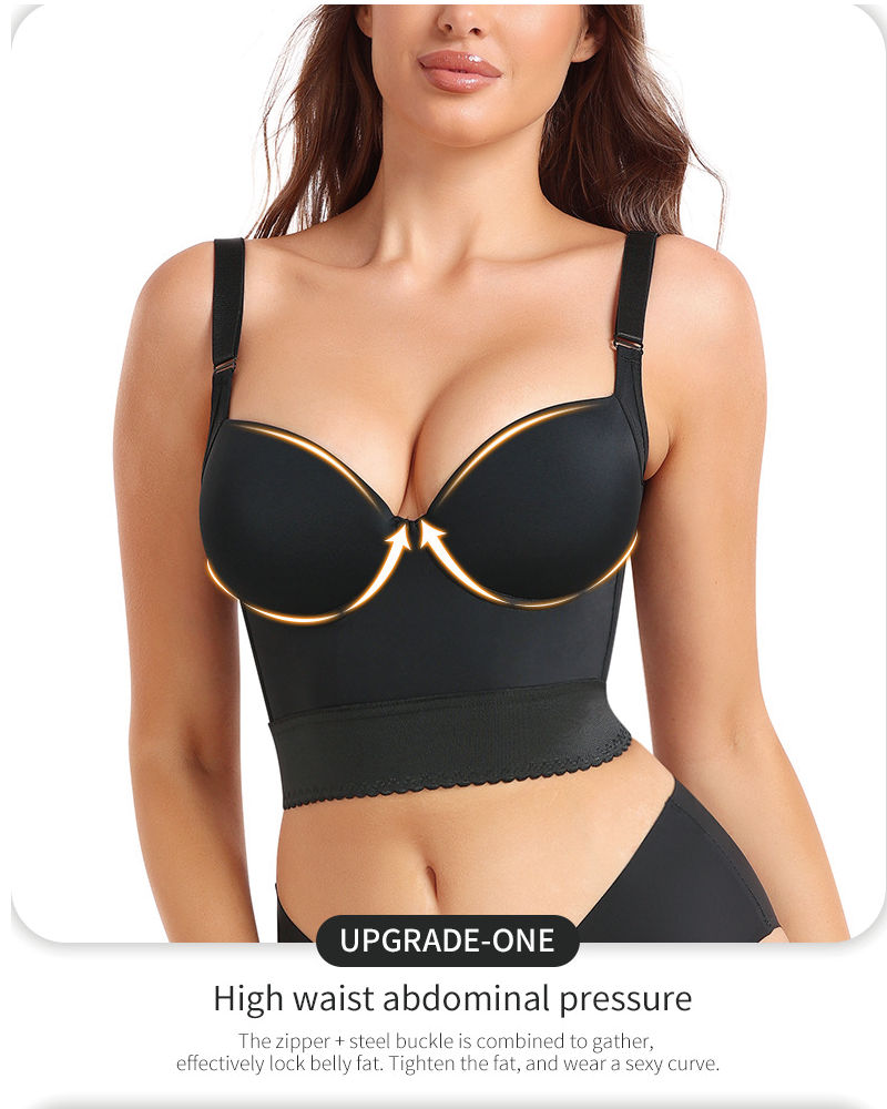 Built-In Longline Push-Up Bra