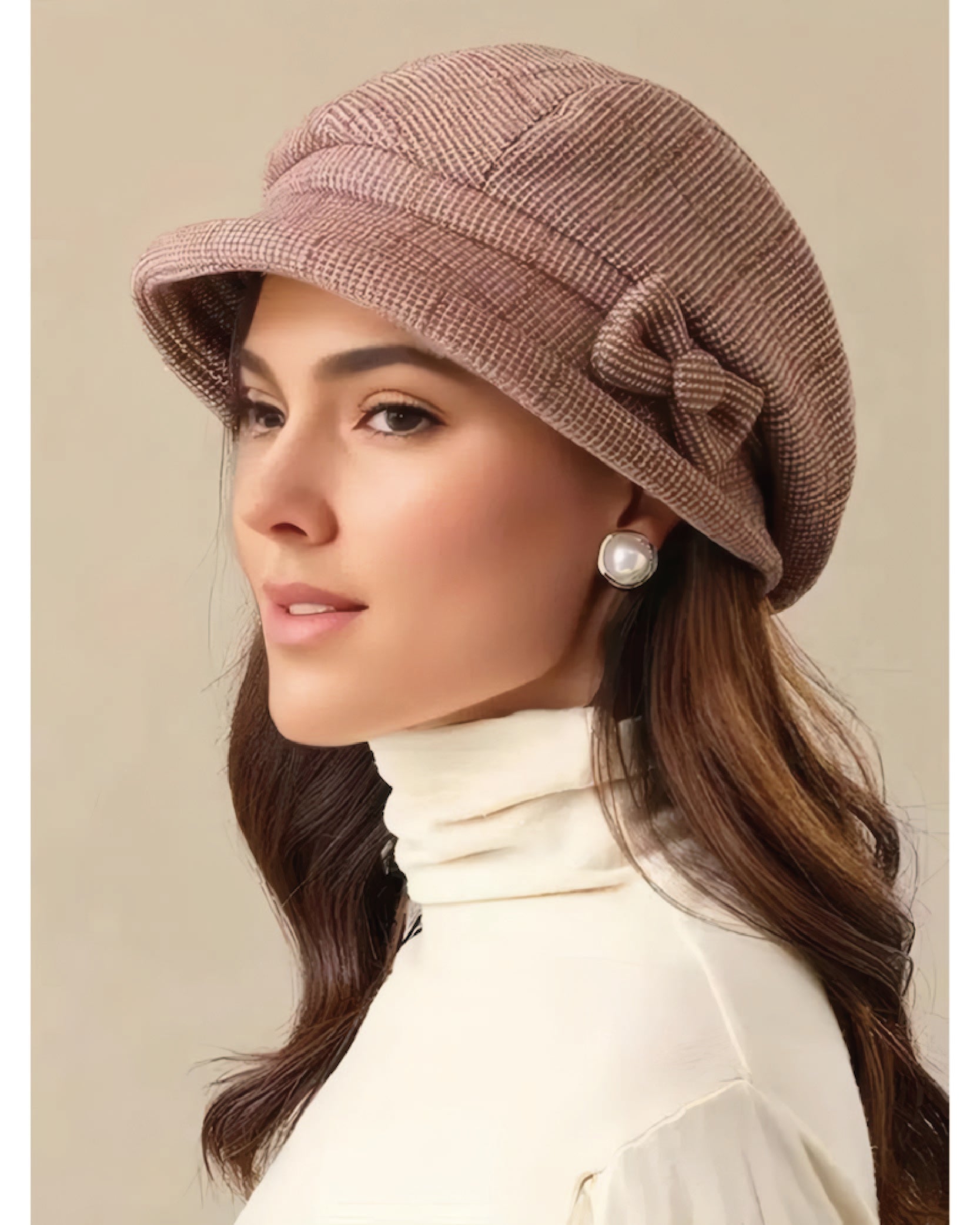 Fall Plaid Beret