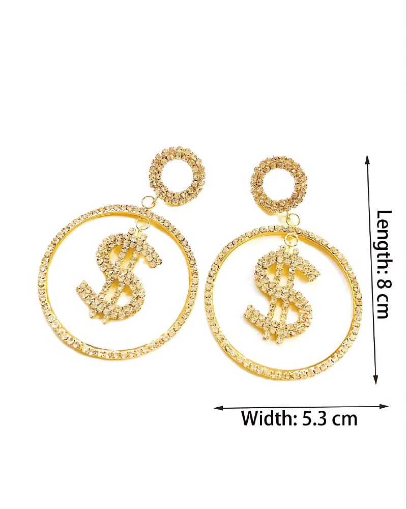 Money Stud Earrings