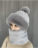 3-in-1 Winter Plush Beanie