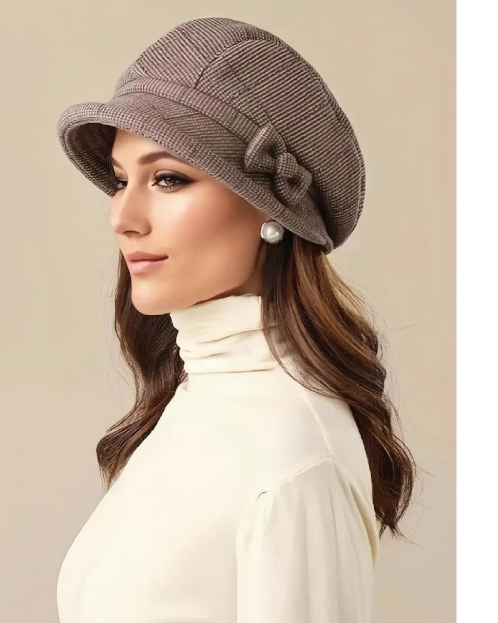 Fall Plaid Beret