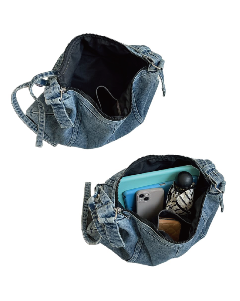 Denim Shoulder Handbag