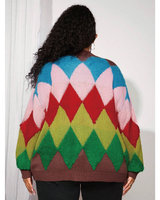 Cozy Colorful Sweater Cardigan