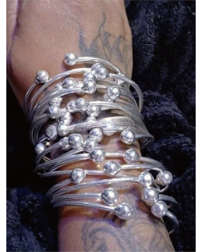 9pcs Retro Boho Thick Bangles
