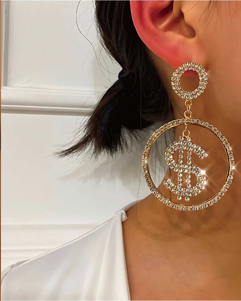 Money Stud Earrings