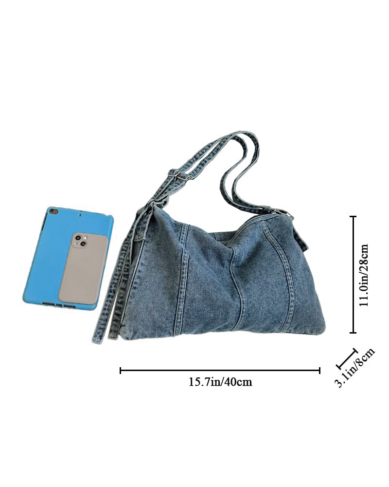 Denim Shoulder Handbag