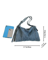 Denim Shoulder Handbag