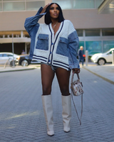 School Girl Denim Cardigan