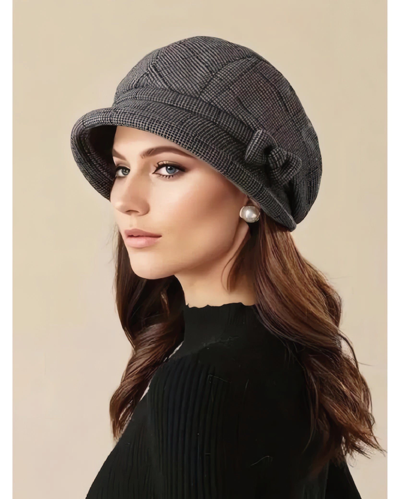 Fall Plaid Beret