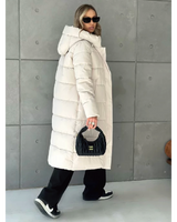 Hooded Long Down Puffer Parka Coat