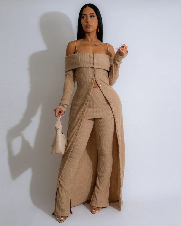 Cozy Canyon Ribbed Pant Set