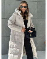 Hooded Long Down Puffer Parka Coat