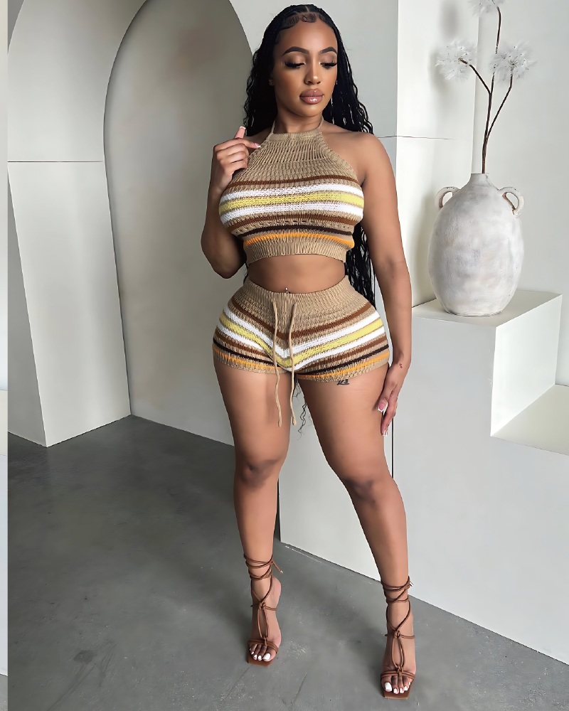 Belize Days Crochet Short Set