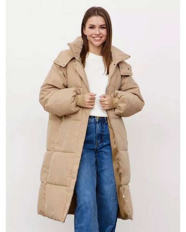 Hooded Long Down Puffer Parka Coat