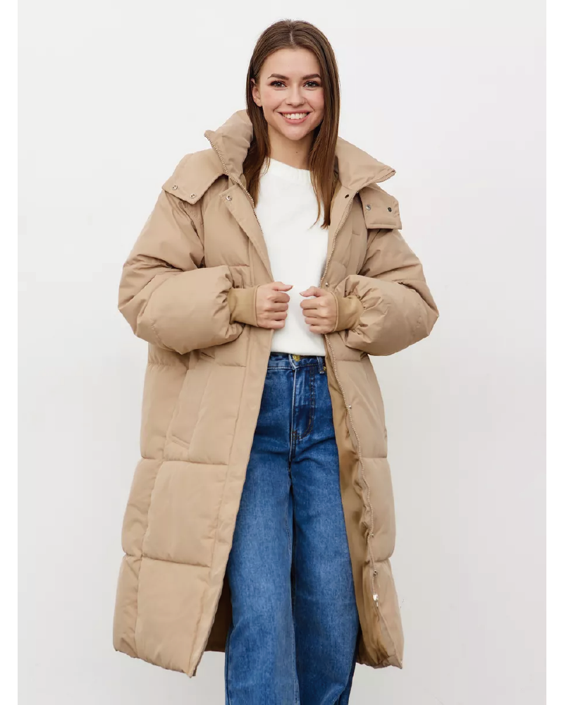 Hooded Long Down Puffer Parka Coat