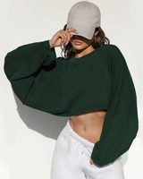 Slouchy Crop Long Sleeve