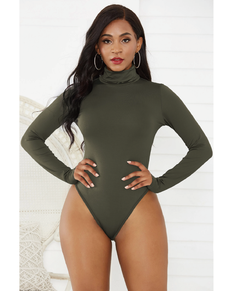 Pamela Turtle Neck Long Sleeve Bodysuit