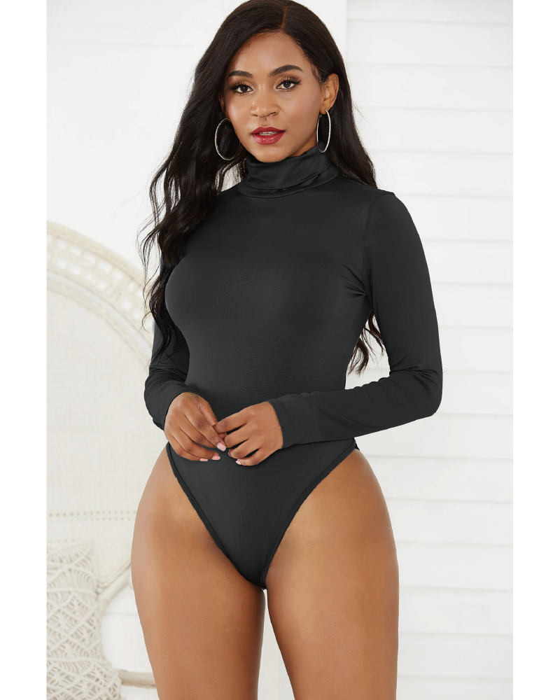 Pamela Turtle Neck Long Sleeve Bodysuit