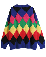 Cozy Colorful Sweater Cardigan