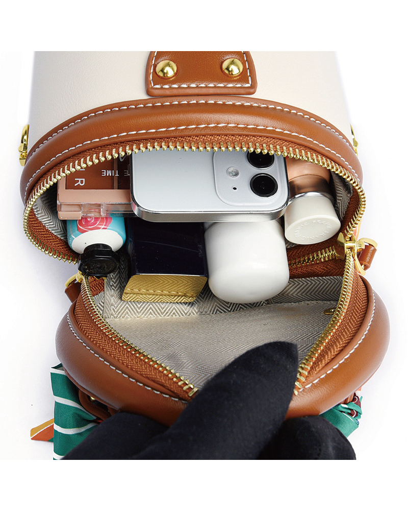 Mini Cylindre Top Handle Handbags