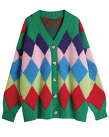 Cozy Colorful Sweater Cardigan