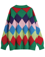 Cozy Colorful Sweater Cardigan