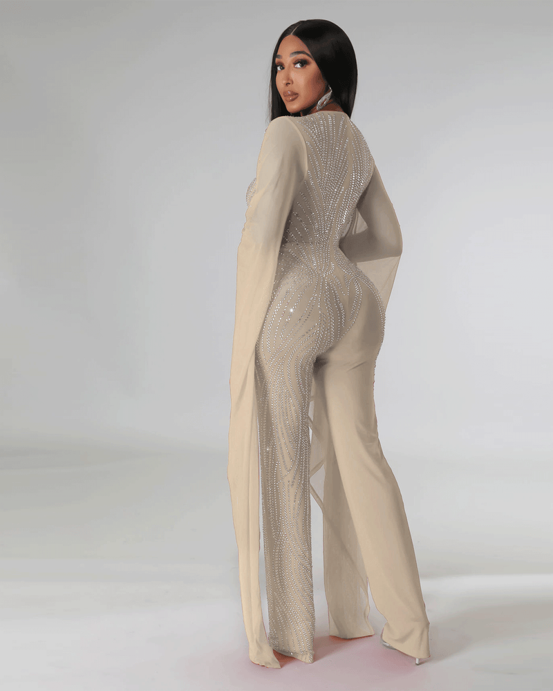 Dance With Me Bedazzled Jumpsuit