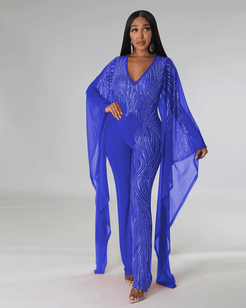 Dance With Me Bedazzled Jumpsuit