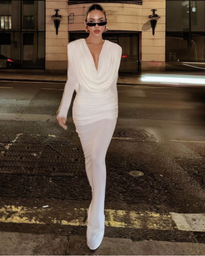 Hilana Draped Maxi Dress