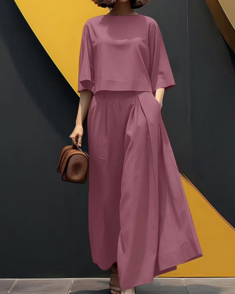 Let's Chill Wide Leg Pant Set