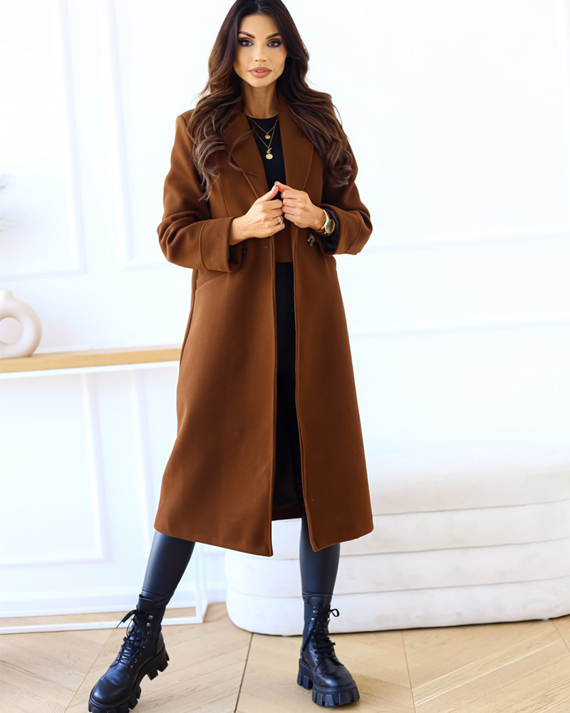 Elite Style Wool Overcoat