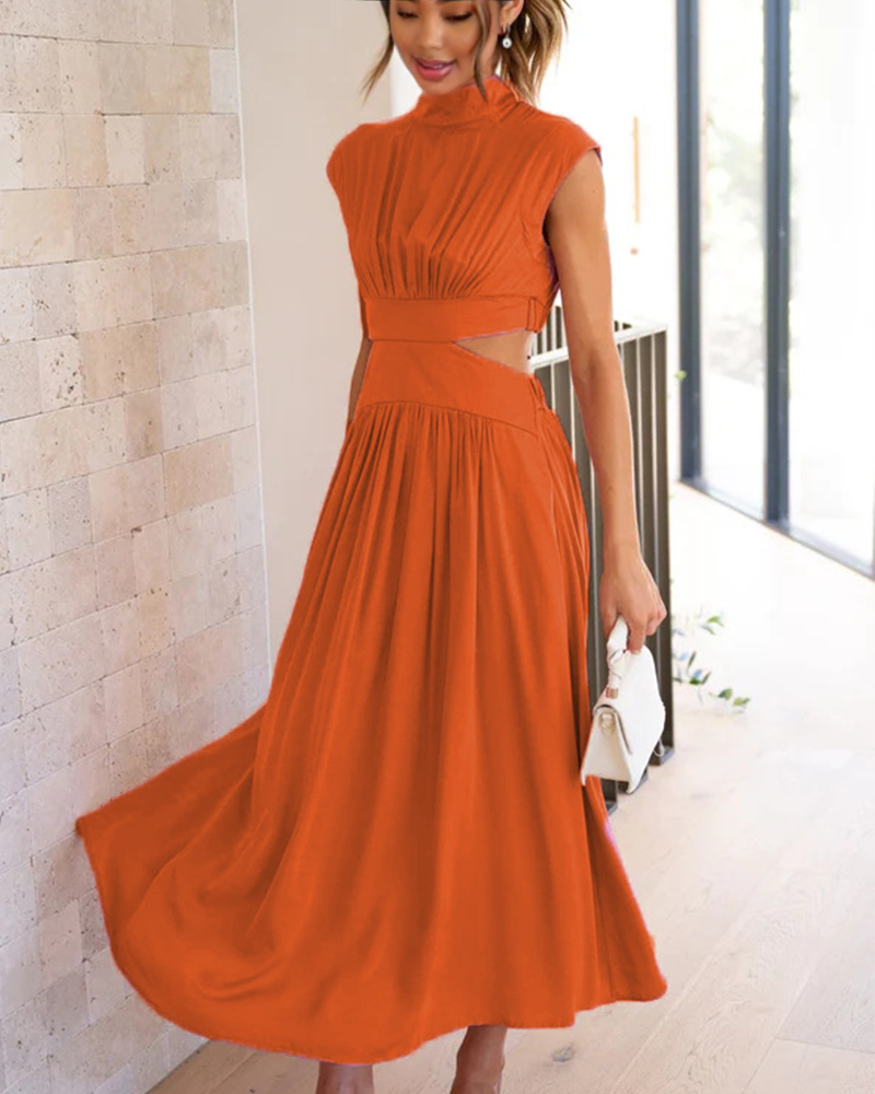 Elegant High Neck Dress