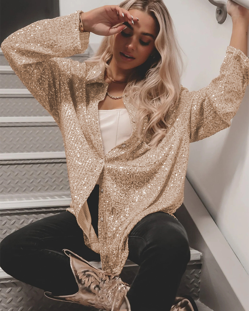 Brook Sequin Cardigan