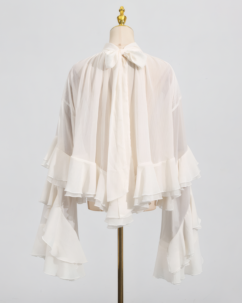Angel Energy Ruffle Statement Blouse