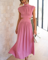 Elegant High Neck Dress